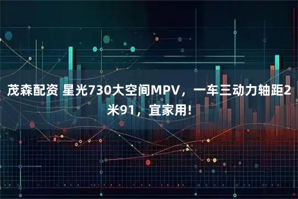茂森配资 星光730大空间MPV，一车三动力轴距2米91，宜家用!